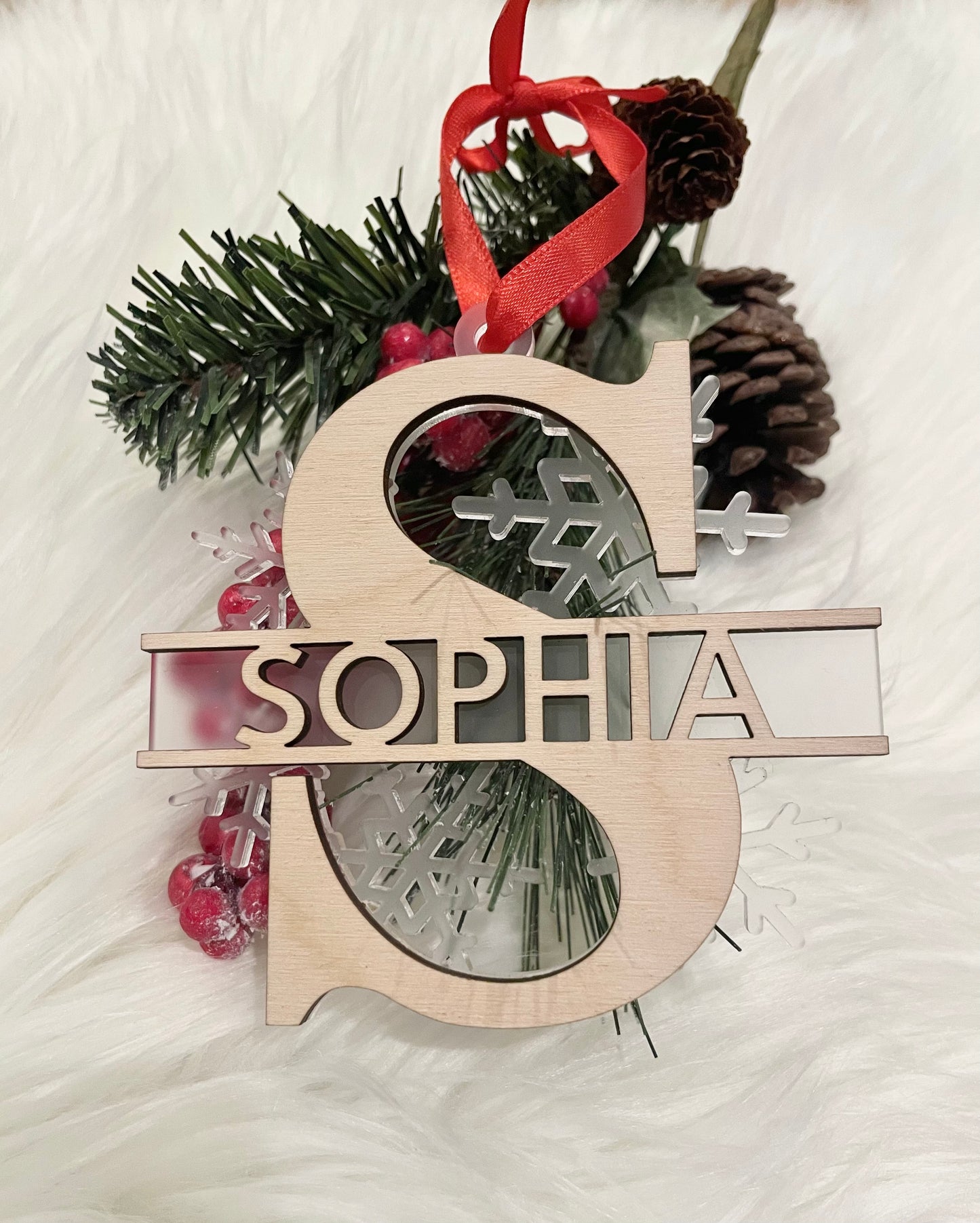 Monogram Name Ornament