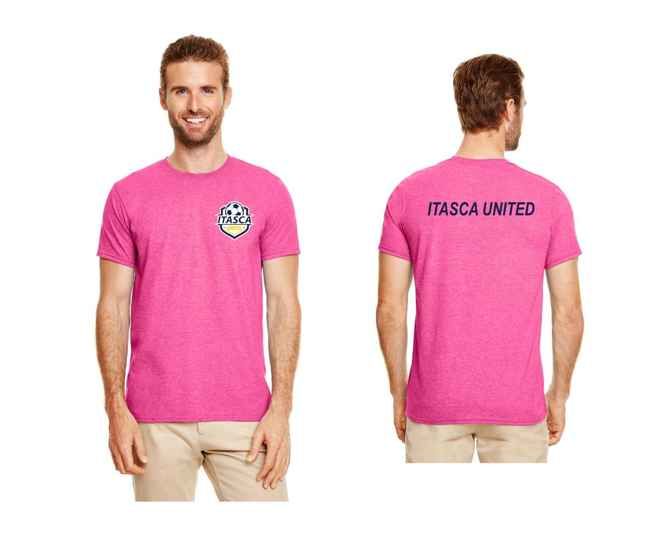 Pink Itasca United Spiritwear Tee