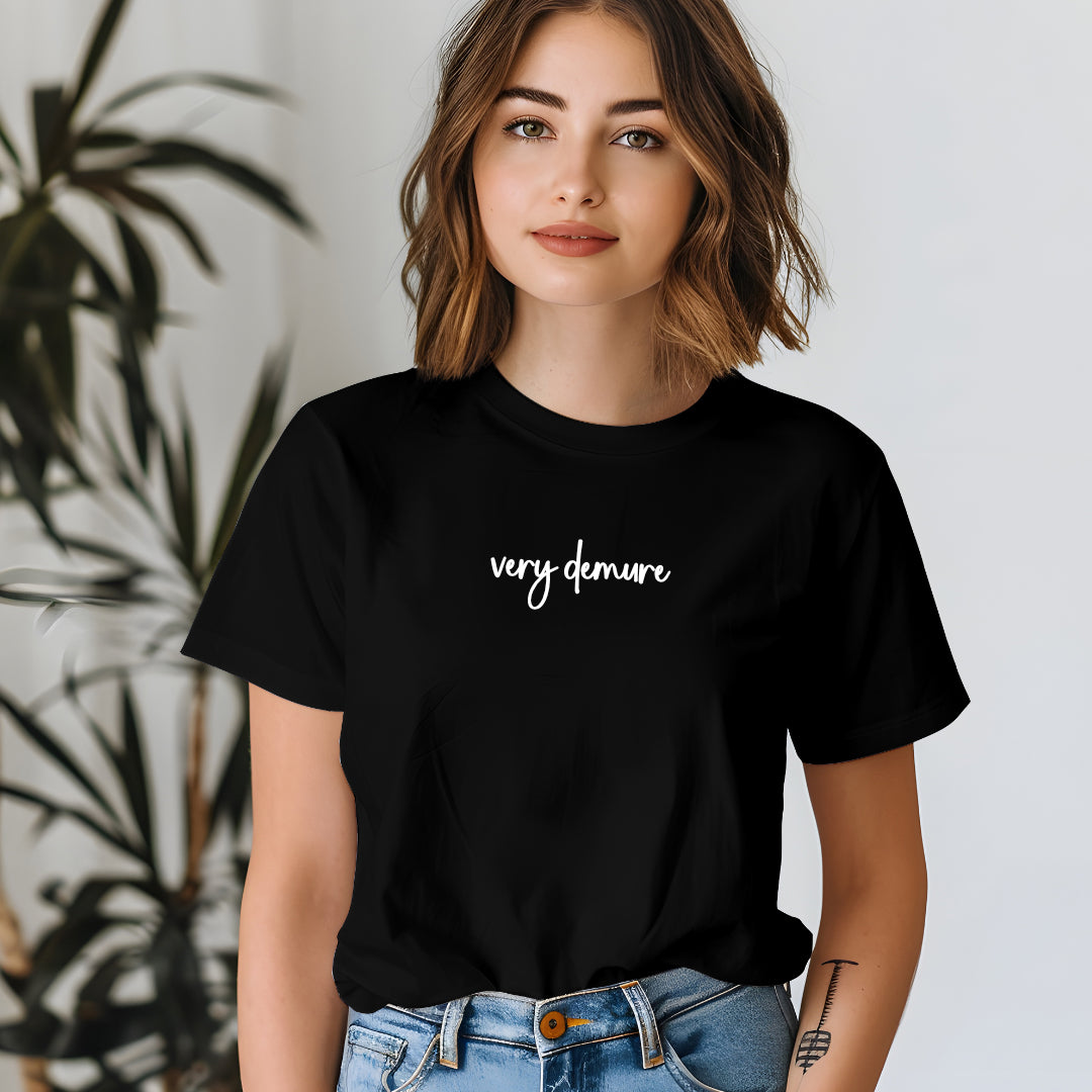 Very Demure Black T-shirt
