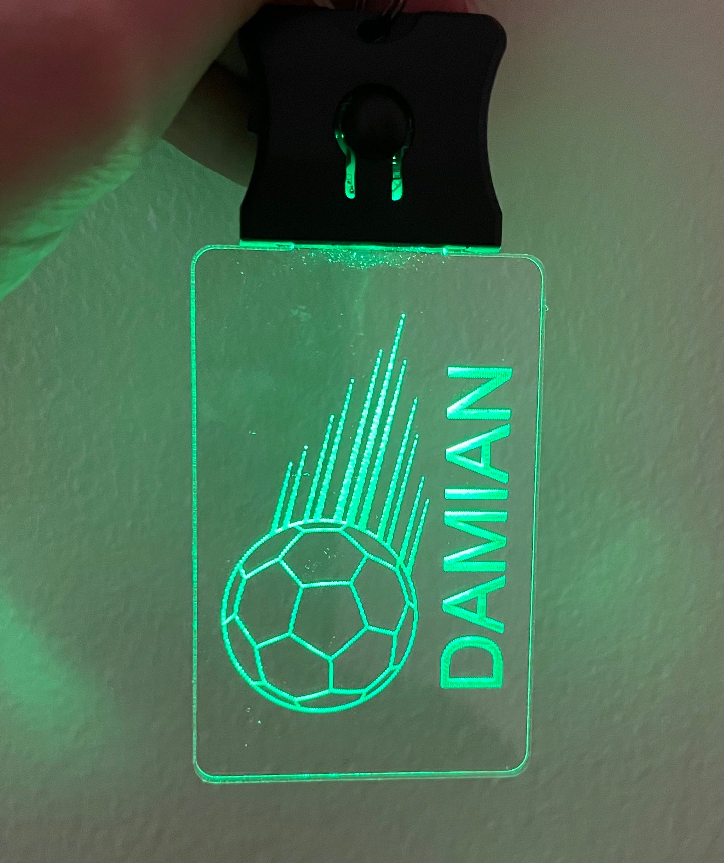 Soccer LED Keychain/Bag tag