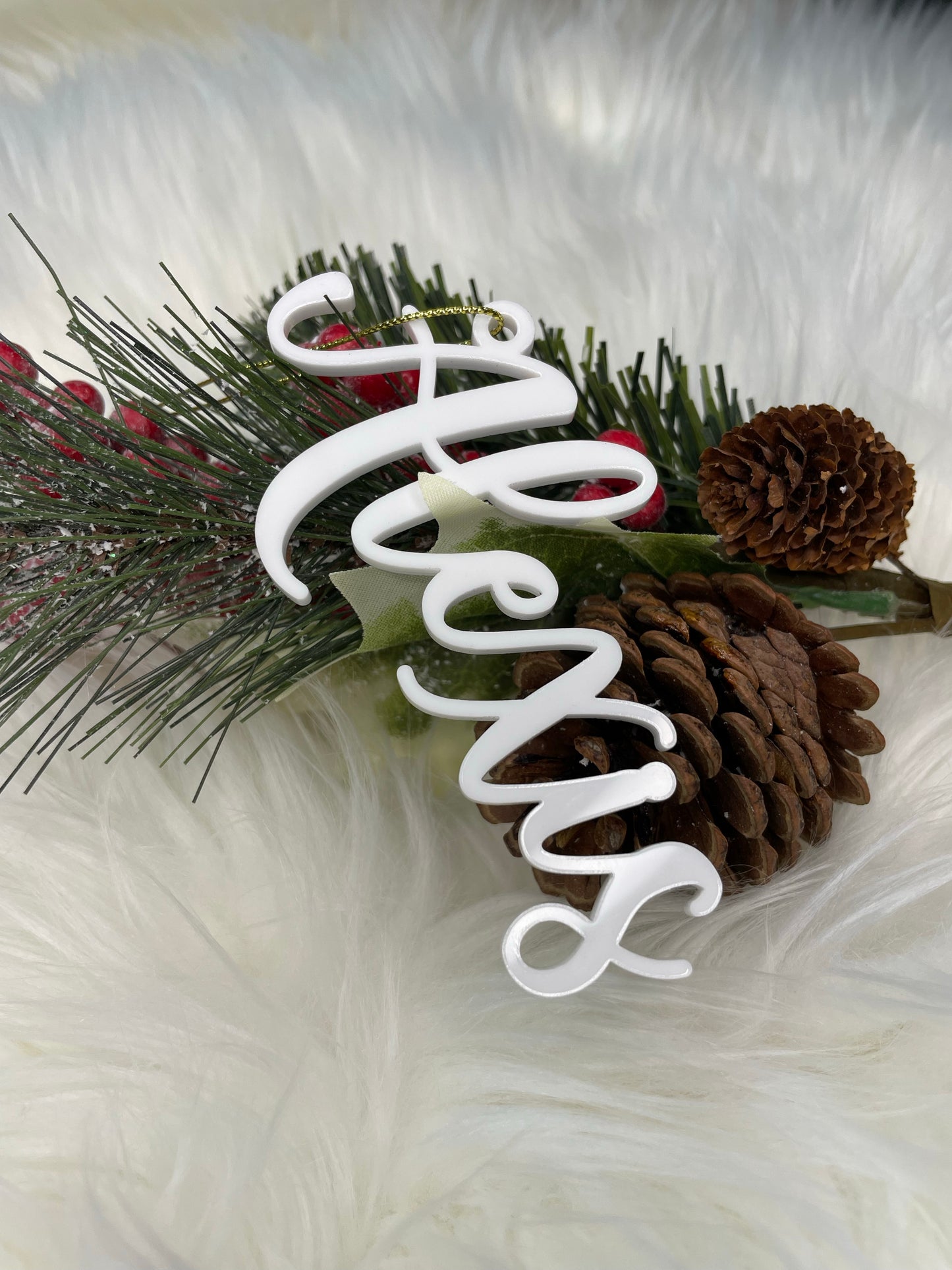 Acrylic Stocking Name Tag
