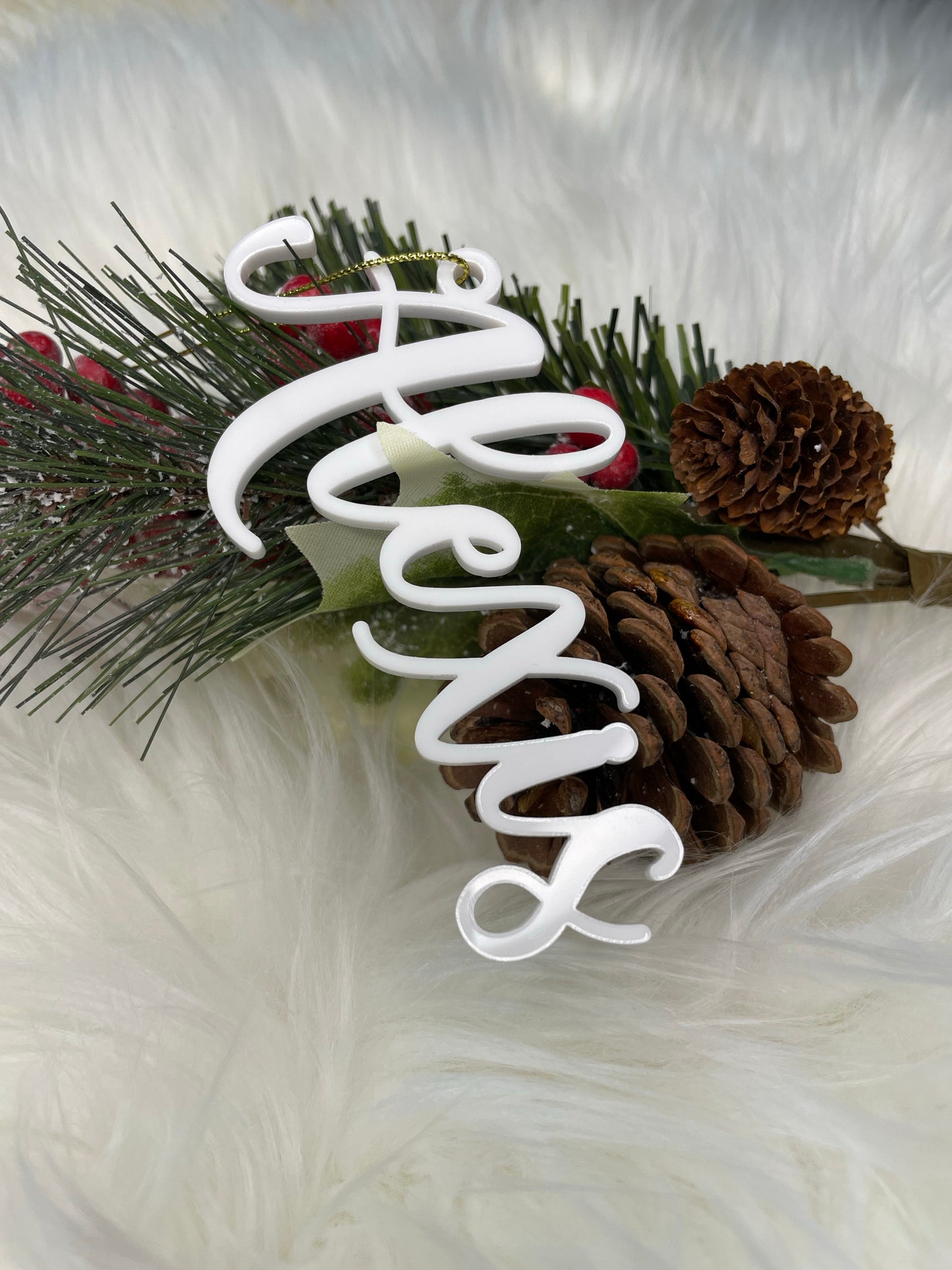 Acrylic Stocking Name Tag