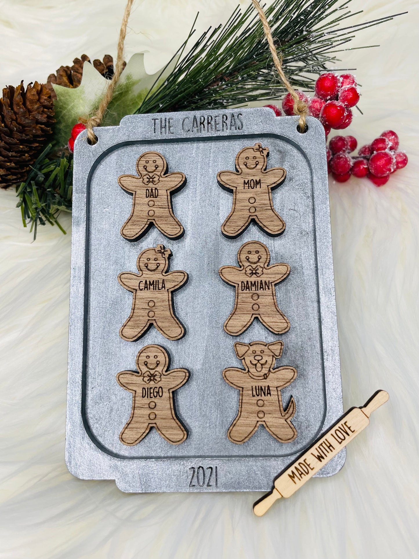 Gingerbread Family Ornament