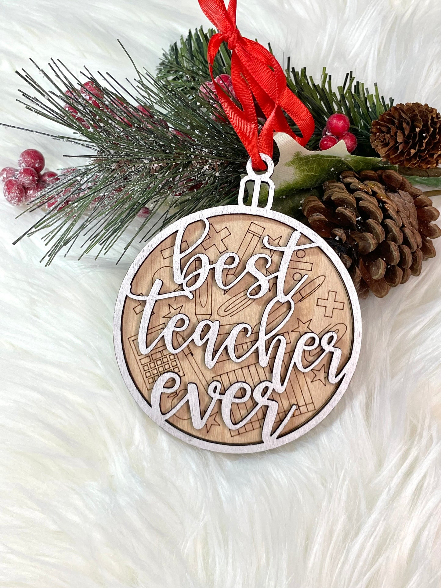 Best teacher ever ornament