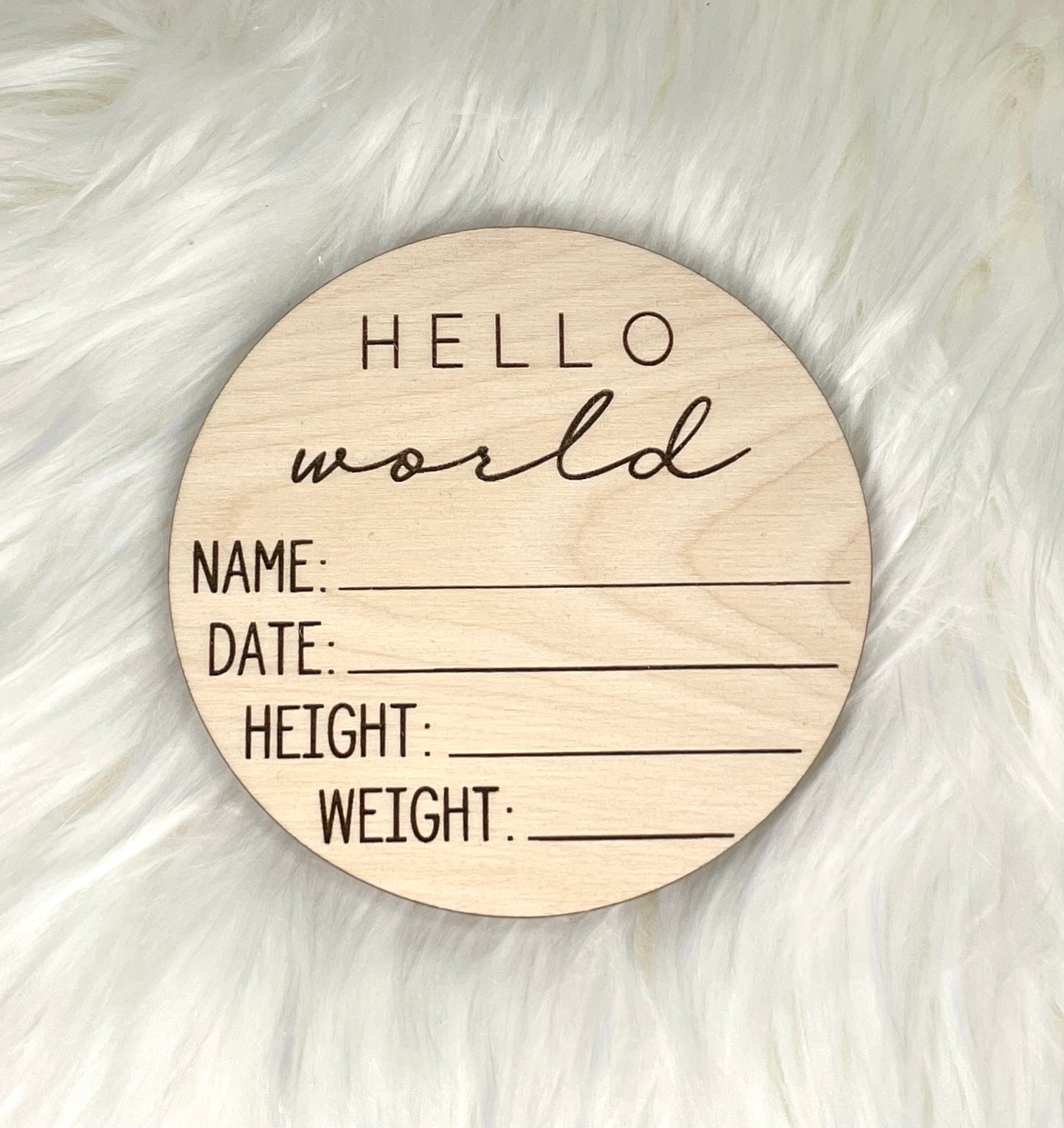 Birth Announcement Sign