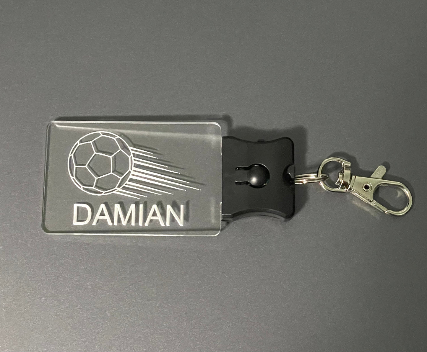 Soccer LED Keychain/Bag tag