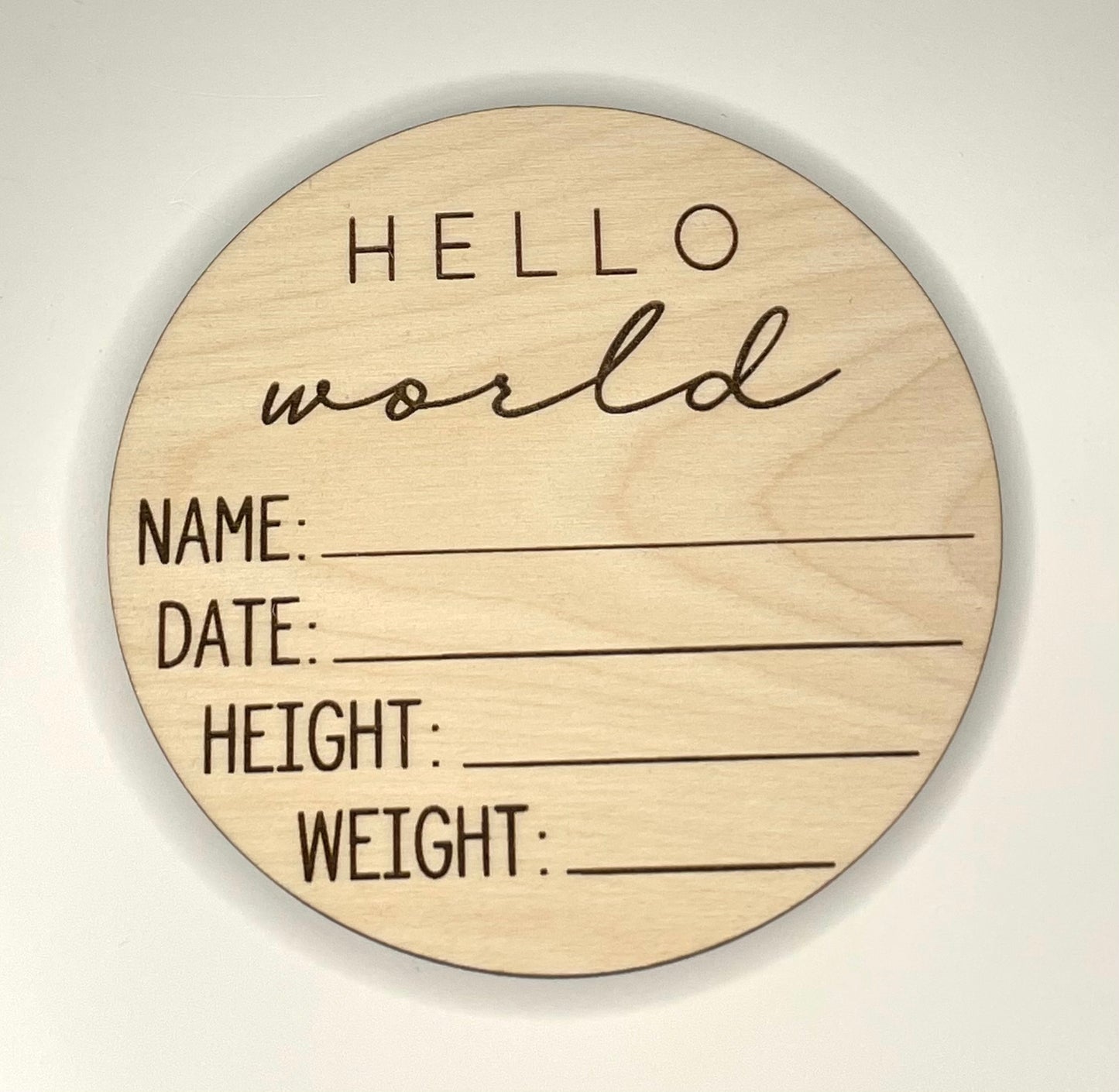 Birth Announcement Sign