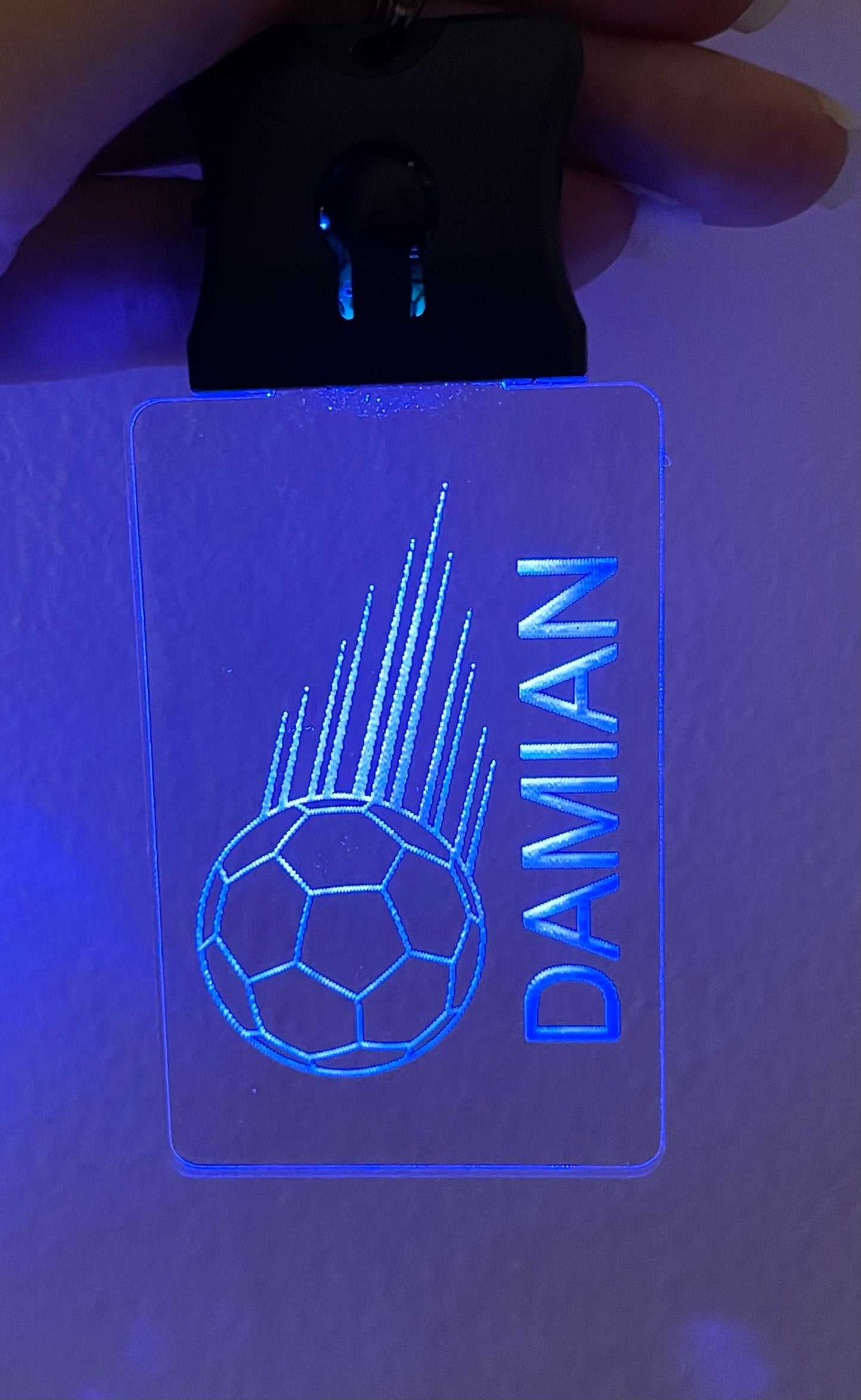 Soccer LED Keychain/Bag tag