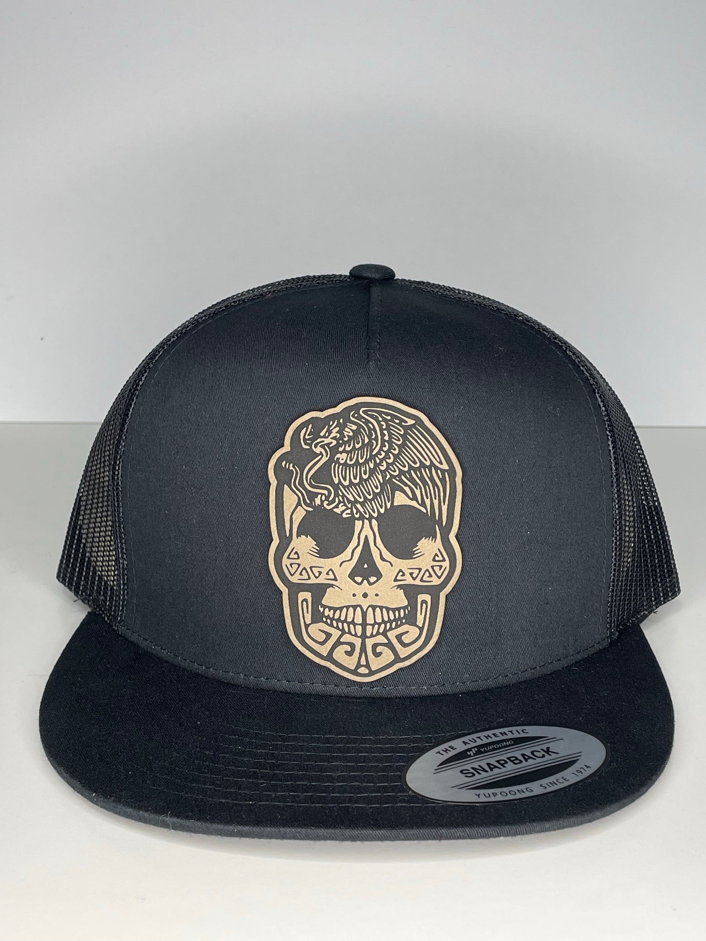 Skull with Eagle Patch Hat