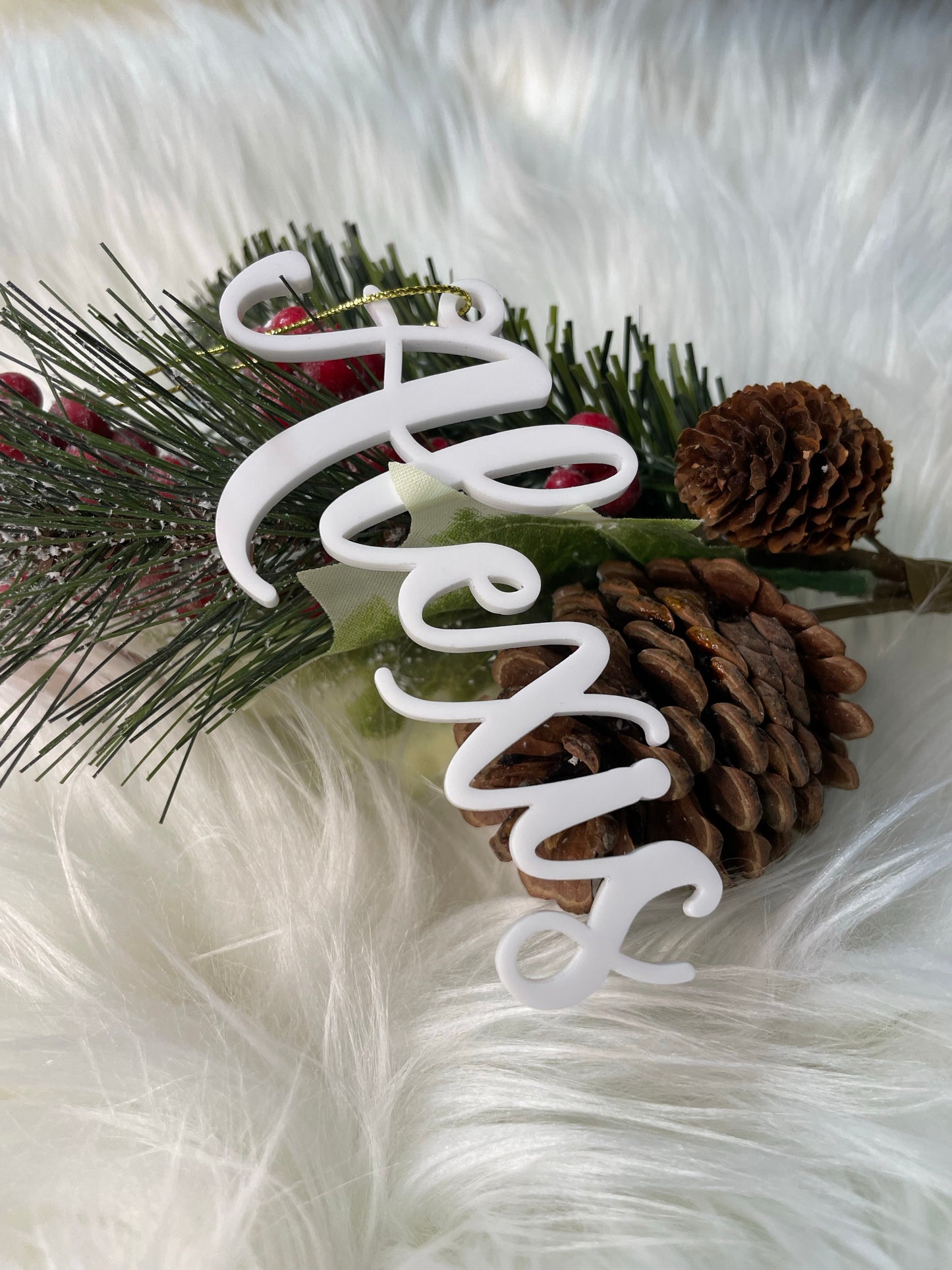 Acrylic Stocking Name Tag
