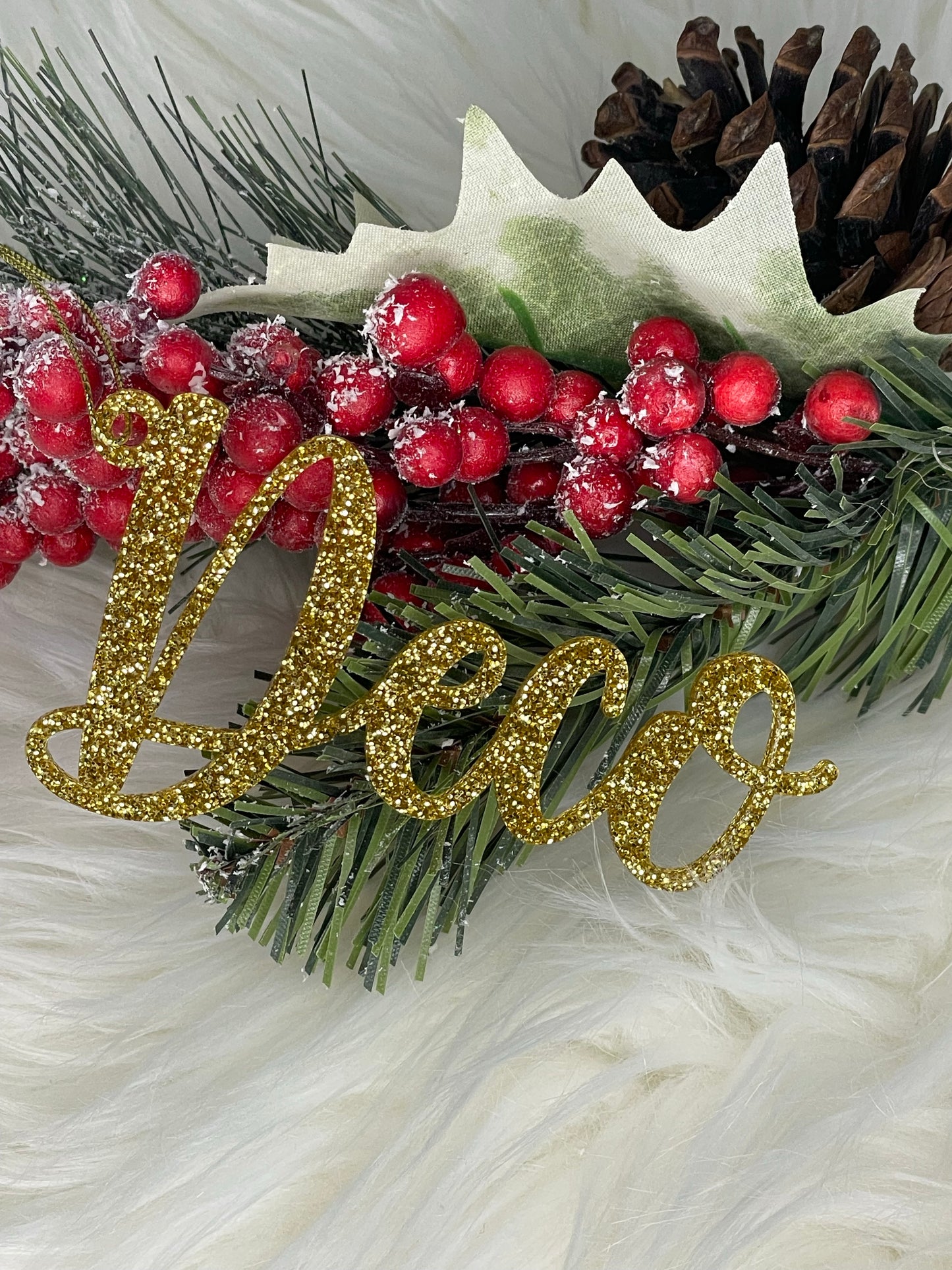 Acrylic Stocking Name Tag