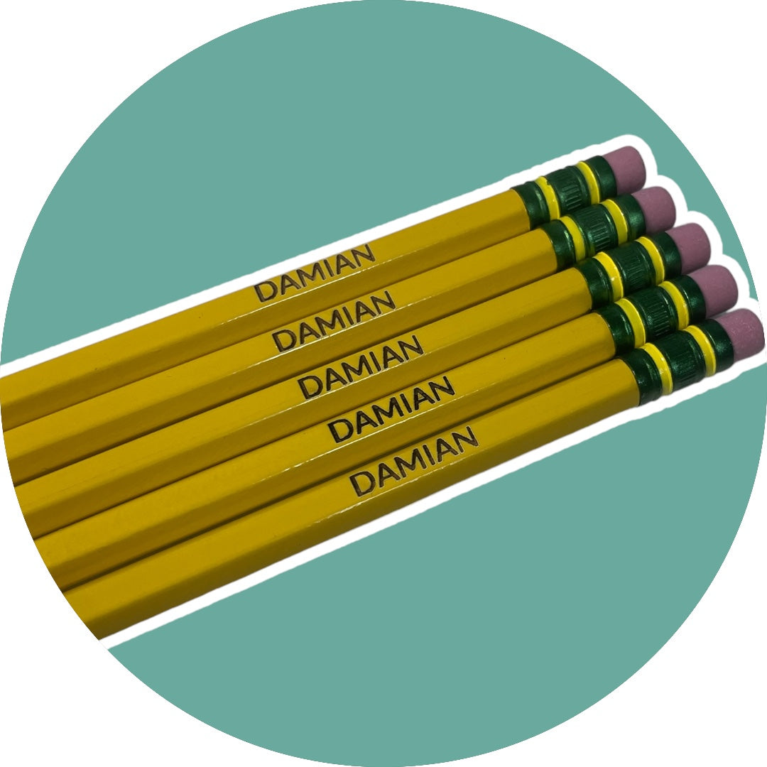 Personalized Yellow Pencils