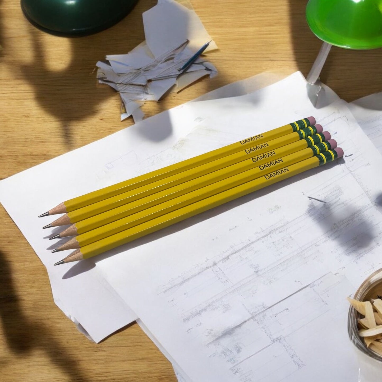 Personalized Yellow Pencils