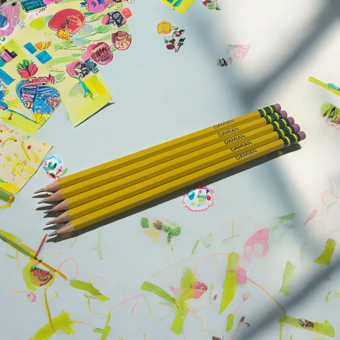 Personalized Yellow Pencils