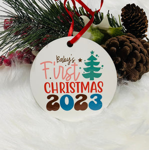 Baby's First Christmas Printed Ornament