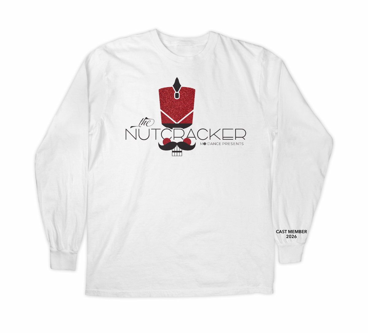 Nutcracker Long Sleeve Shirt with Glitter Accents