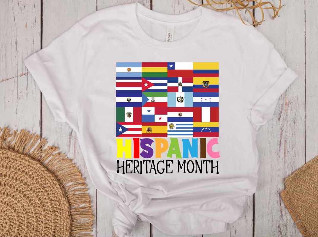 Hispanic Heritage Month Flag T-shirt