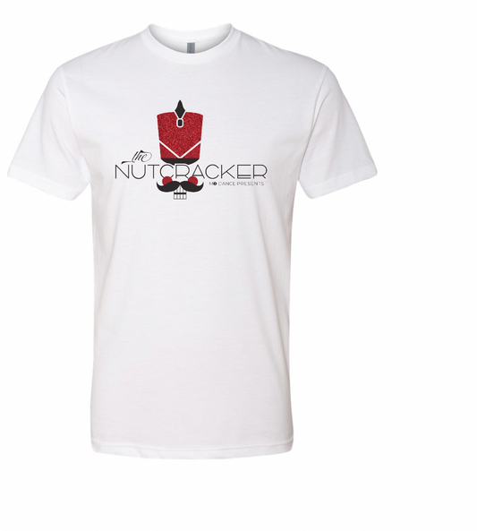 White Nutcracker Tee with Glitter Accents
