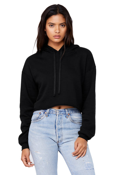 Black Cropped VALYOUBLE hoodie