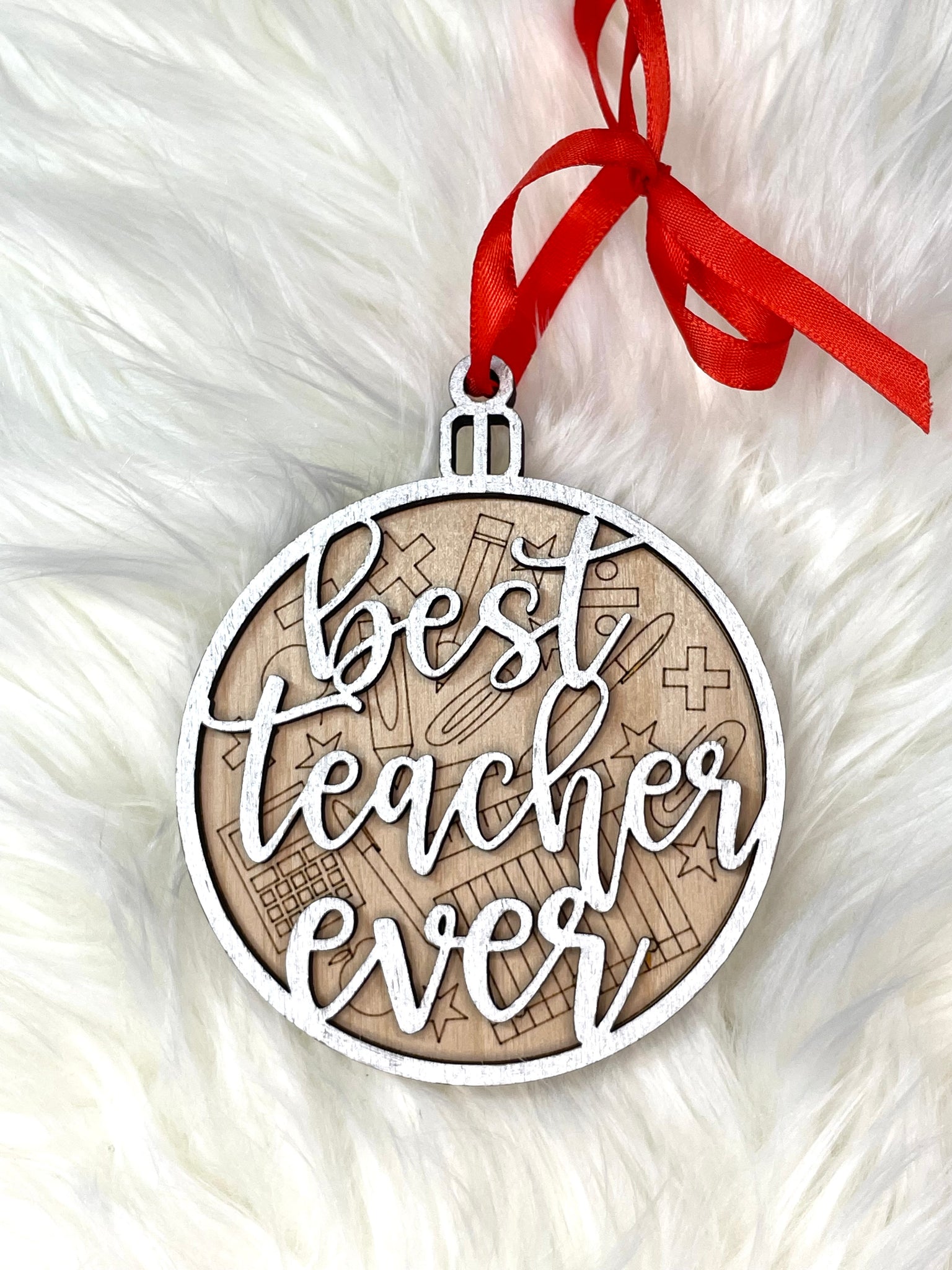 Best teacher ever ornament