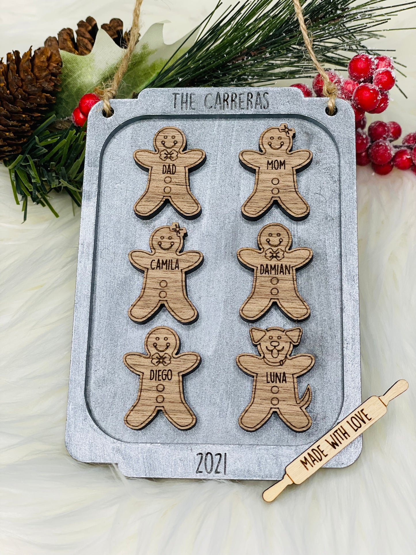 Gingerbread Family Ornament